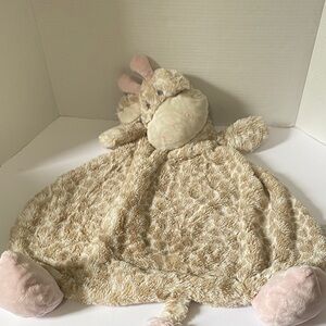 Demdaco Nat and Jules Giraffe Flat Giraffe Lovey Plush 25”